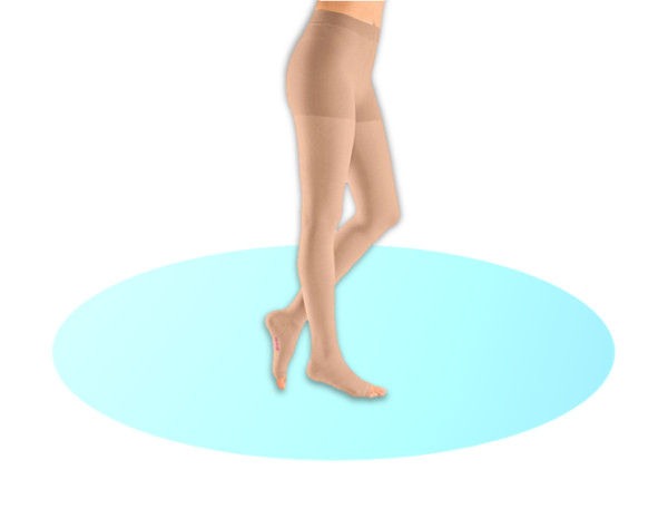 Meia elástica duomed ccl2 collant s/biq (S) (S)
