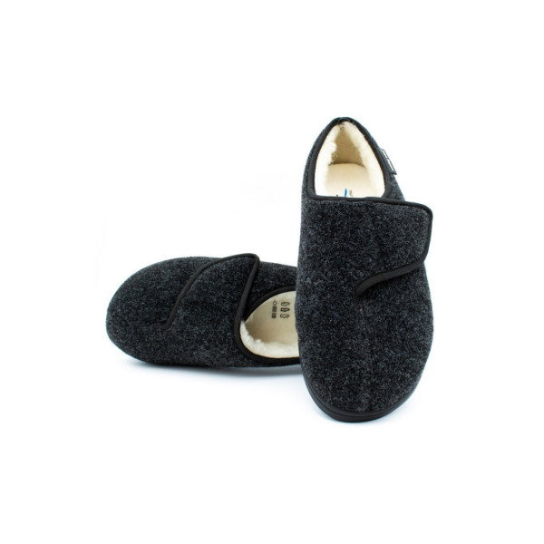 Sapato Pantufa Têxtil Ortopédico Pinheiro (39, ANTRACITE)