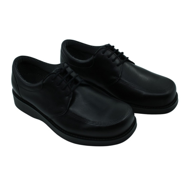 sapato diabetico homem com atacador (PRETO, 42)