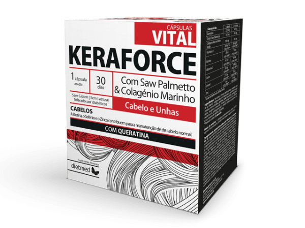 Keraforce Vital cabelo e unhas x30 capsulas