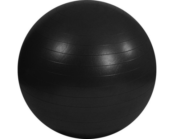 Bola Gym Ball preta 85cm c/bomba encher