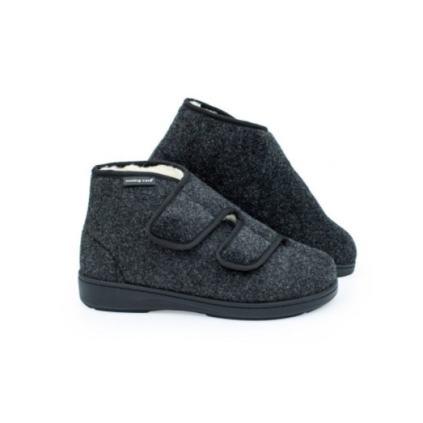 Sapato Pantufa Têxtil Ortopédico Eucalipto | Antracite | Tam.43