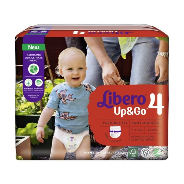 Libero Up&Go (Etapa 4): Fralda-cueca 7-11kg x24uni.