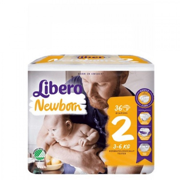 Libero Newborn (Etapa 2)- Fralda 3-6kg x 36uni.