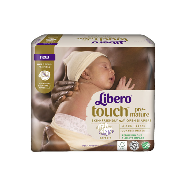 Libero Touch - Fralda Prematuro x24uni.