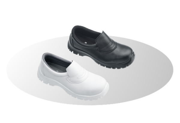 Sapato protecção biqueira aço (45, BRANCO)