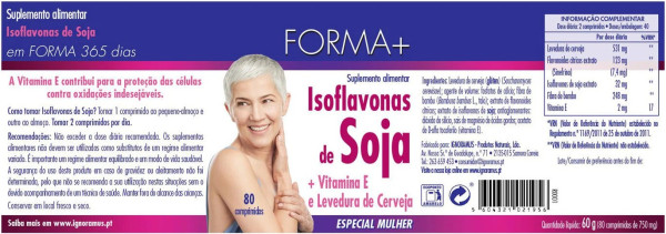 FORMA+ Isoflavonas soja e Vit.E x80