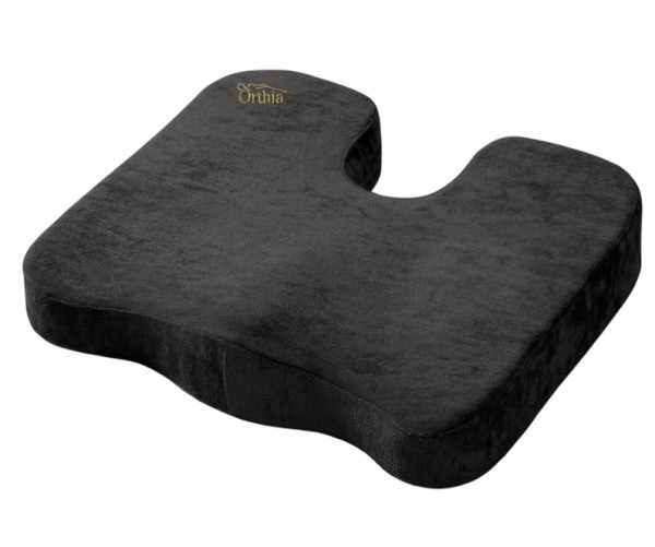 Coxim Coccigeo Veludo Preto ref.2401108