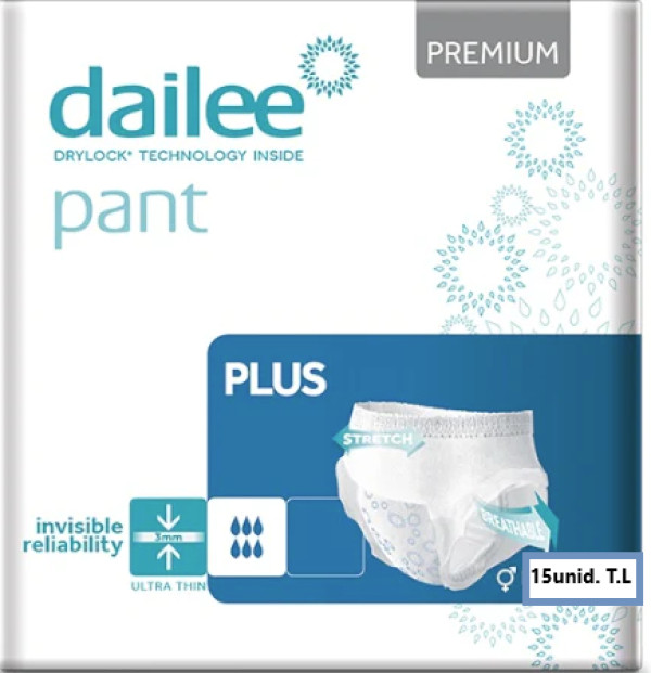 DAILEE Cueca Premium Plus L x15 uni.