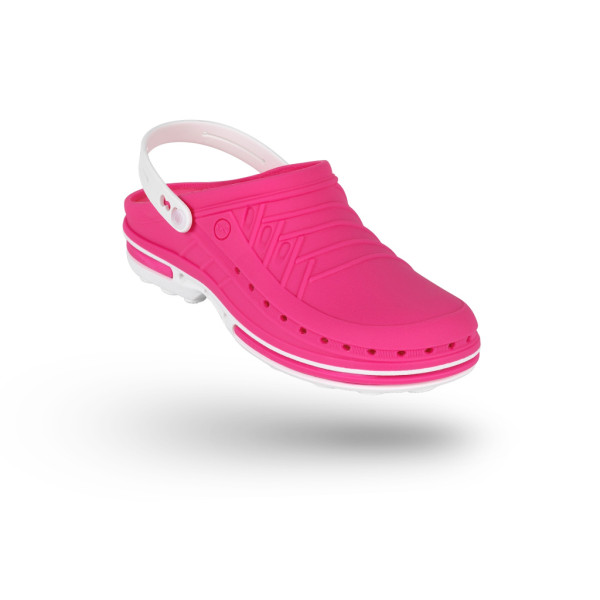 Soca hospitalar WOCK CLOG com Presilha (36/37, FUXIA)