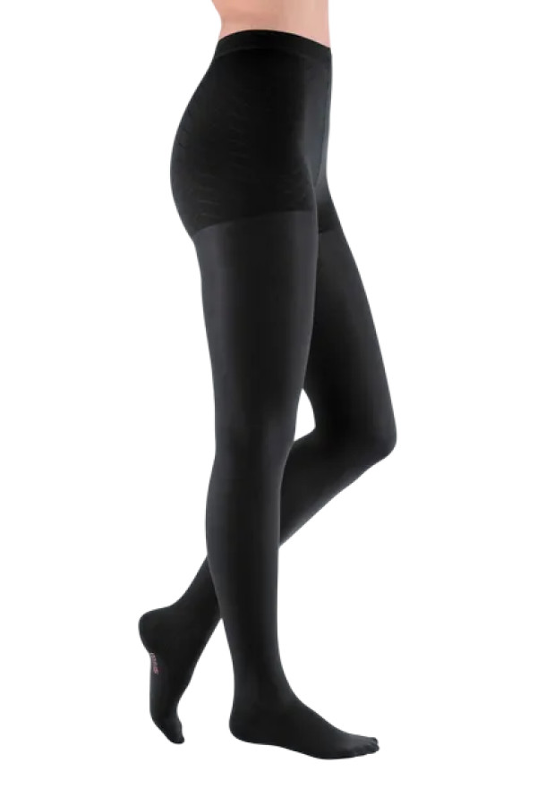 Mediven® Plus - Meia elástica, Collant, Classe 2, Normal (PRETO, PE FECHADA, II)