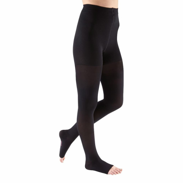 Mediven Elegance® - Collant Elástico, Classe 2 (PRETO, PE ABERTO, III)