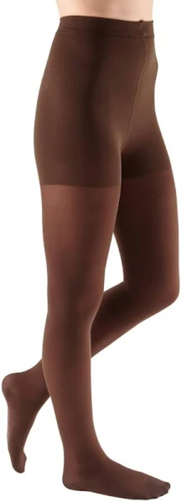 Mediven Elegance® - Collant Elástico, Classe 1, Curta (Tamanho II, CASTANHO, PE FECHADO)