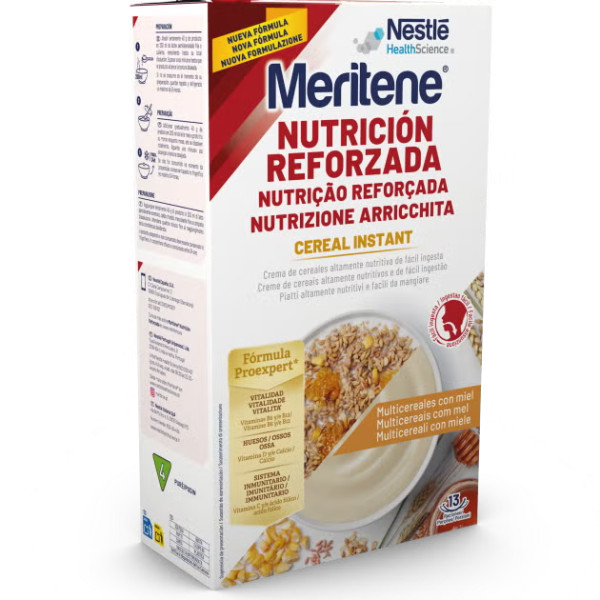 Meritene Multicereais com mel 13 porçoes  520grs
