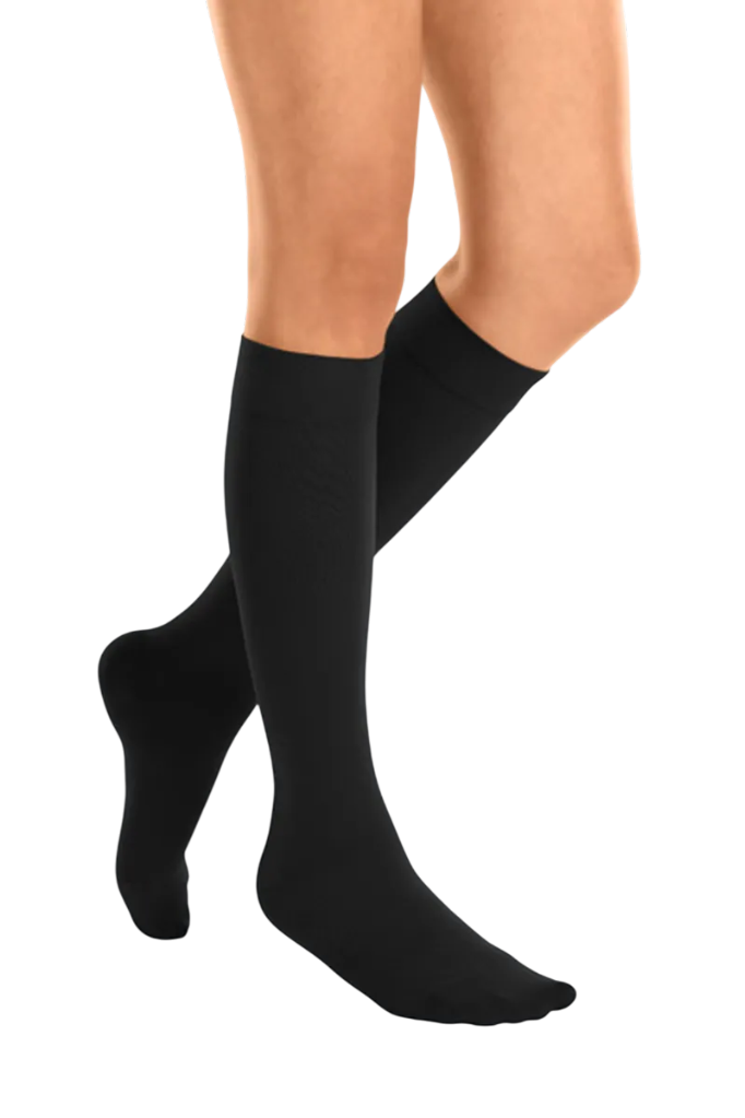 Meia elastica cl.2 comfort (IV, PRETO, PE FECHADA)