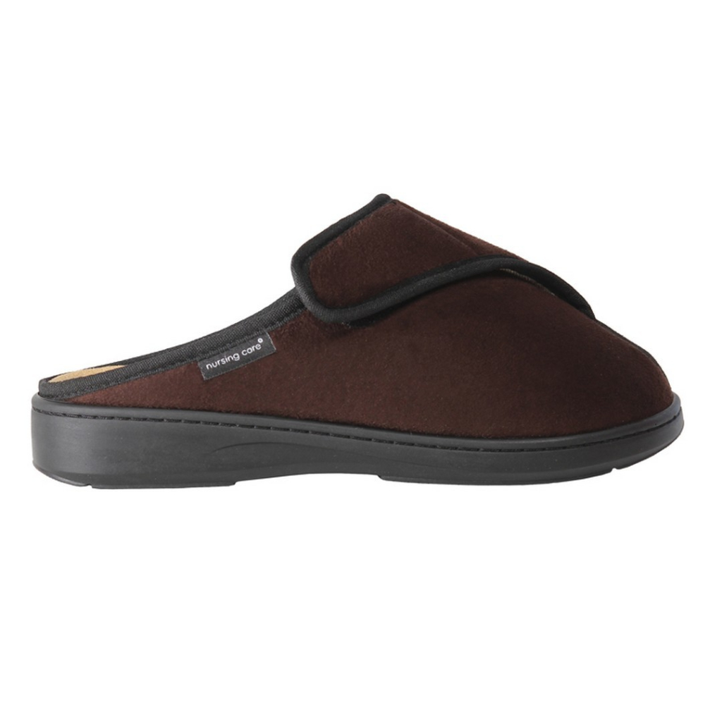 Chinelo com velcro castanho (39, CASTANHO)