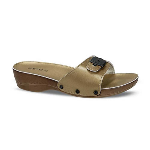Chinelo ortopedico minelli TOPUKLU (37, DOURADO)