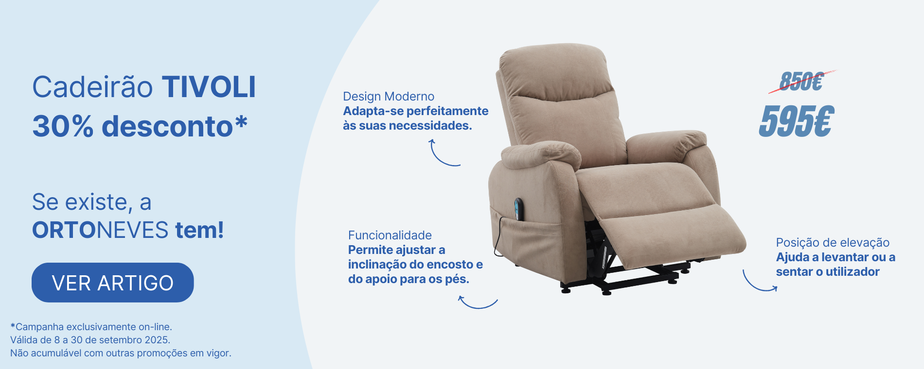 Promoção Cadeirão TIVOLI
