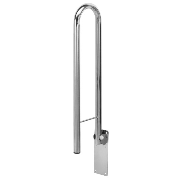 Apoio articulado para sanitario s/porta rolo inox