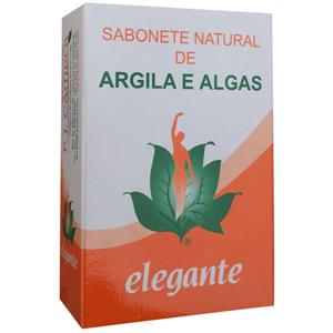 Elegante sabonete argila e algas