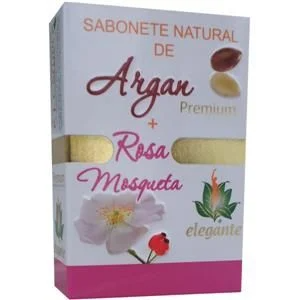 Elegante sabonete argan+rosa mosqueta 140gr