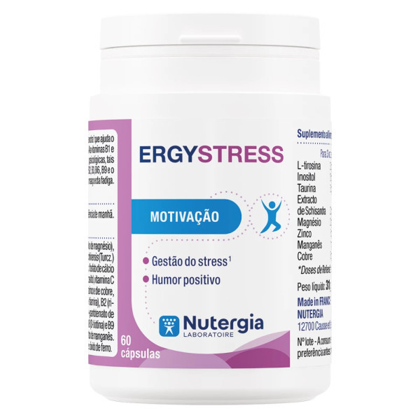 NUTERGIA ErgyStress | Suporte Anti-Stress e Equilíbrio Emocional | 60 Cápsulas