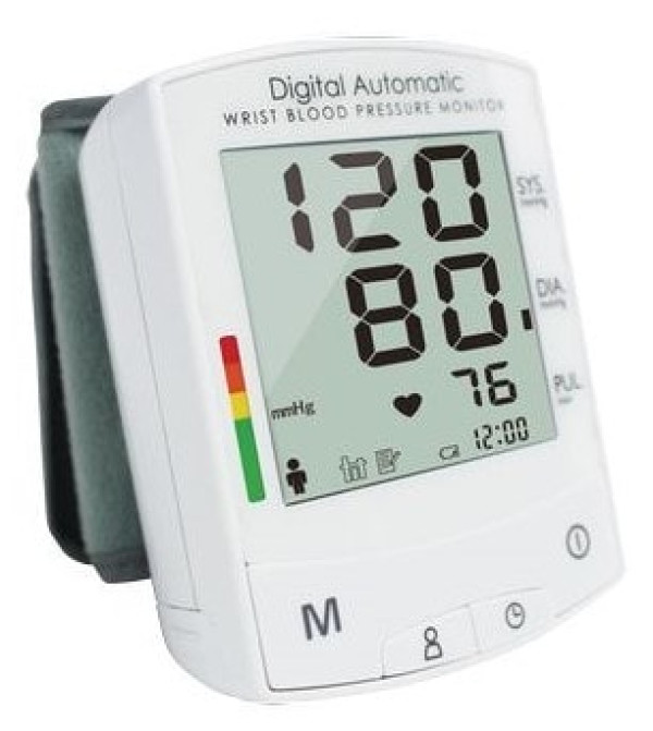 Tensiómetro Digital de Pulso Automático | Medição Silenciosa | Ecrã Grande LCD