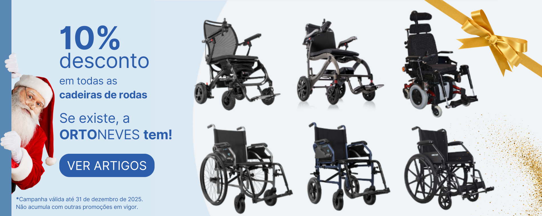 10% Desconto em todas as cadeiras de rodas 10% Desconto em todas as cadeiras de rodas