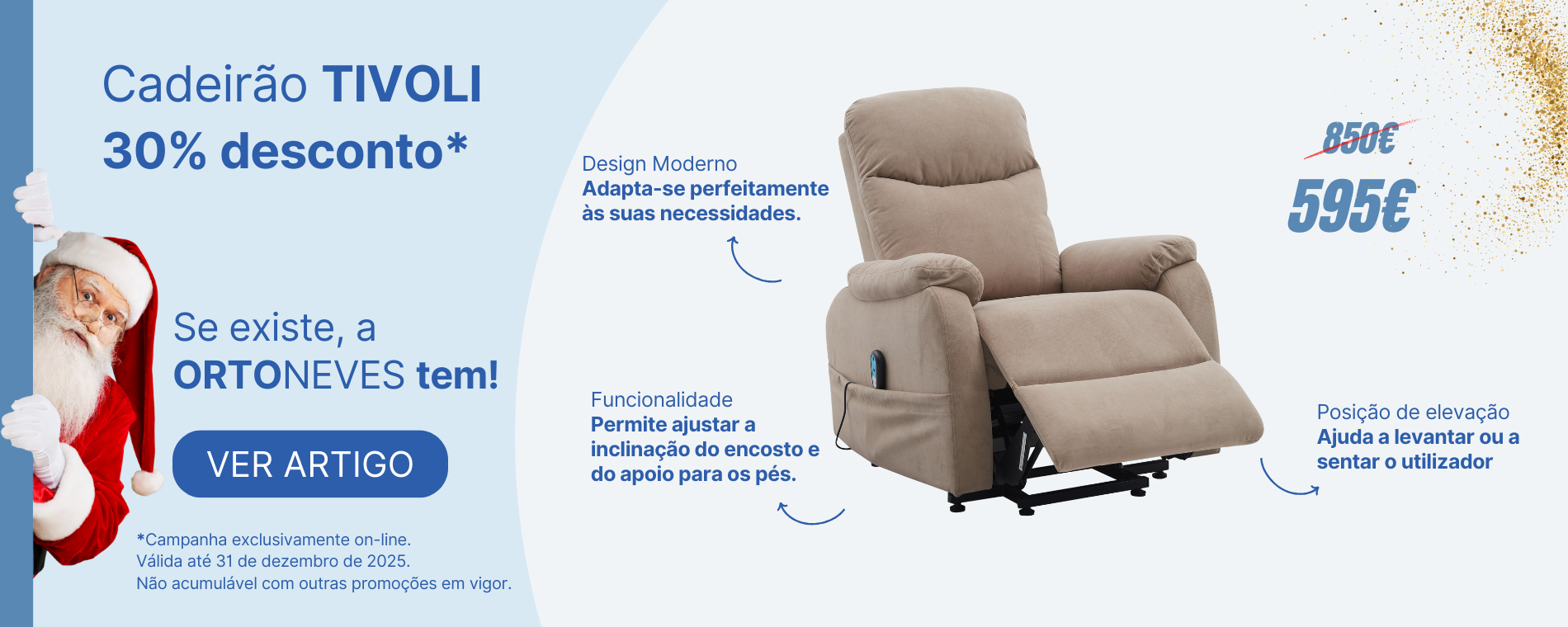 30% Desconto Cadeirão Elétrico Tivoli 30% Desconto Cadeirão Elétrico Tivoli