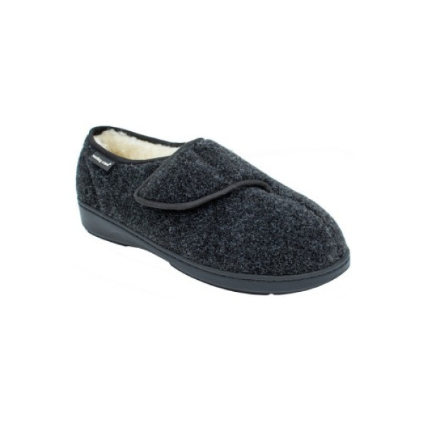 Sapato Pantufa Têxtil Ortopédico Pinheiro (37, ANTRACITE)