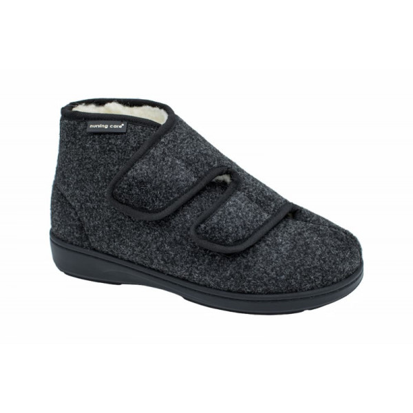 Sapato Pantufa Têxtil Ortopédico Eucalipto | Antracite | Tam.38