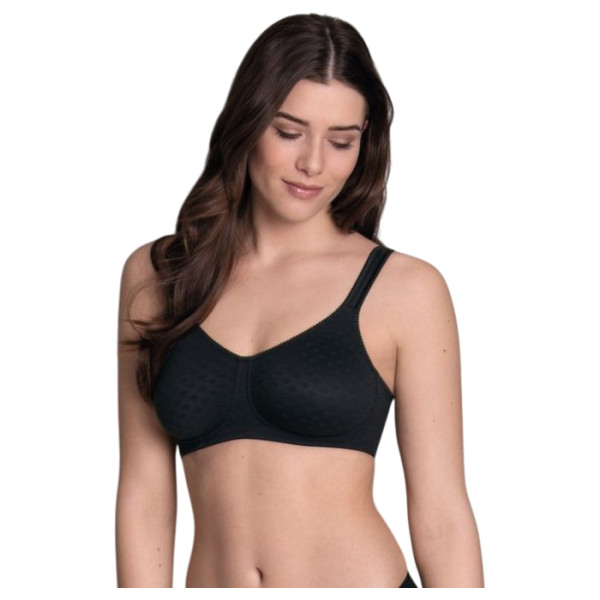 Sutiã de Mastectomia LISA ANITA (5726X) | Sem Aro, Microfibra Jacquard | (90, A, PRETO)