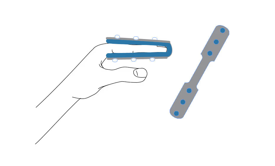 Tala para dedos - Cot Médio