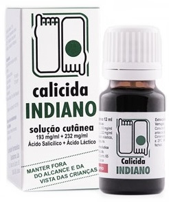 Calicida Indiano Líquido, 240/200 mg/ml x 12 sol cut