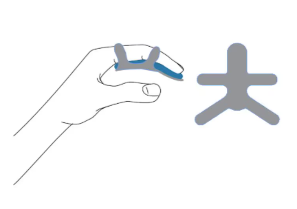 Tala para dedos - Frog