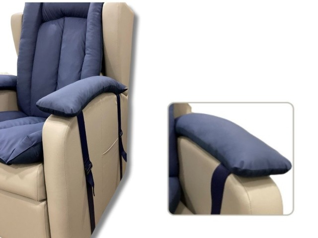 Apoio de Braços Cadeirão Anti-Escaras Fibras/Tela Impermeavel