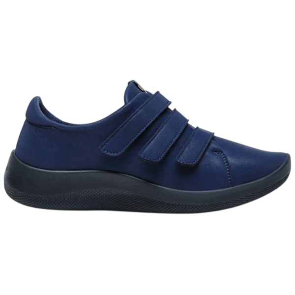 Sapatilha Elástica Arcopedico Manyara C/ Velcro Triplo (39, AZUL MAR)