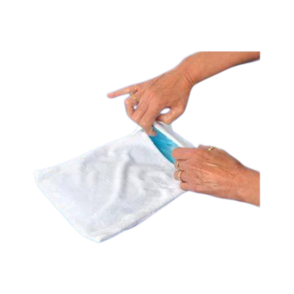 Bolsa Poliester Proteção p/ Compressa Quente/Frio 15x25cm