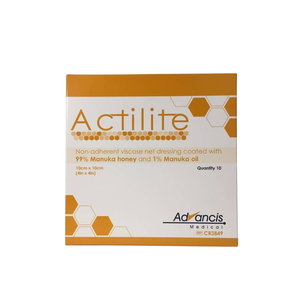 Actilite® – Penso de Viscose com Mel de Manuka 10x10cm (10 un)