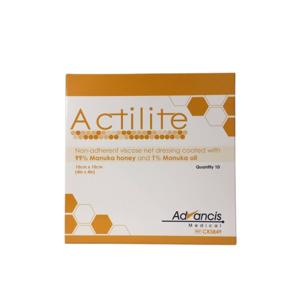 Actilite® – Penso de Viscose com Mel de Manuka 10x10cm (10 un)