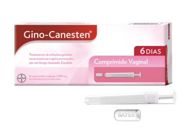 Gino-Canesten Comprimido Vaginal 6 compr. com apli.