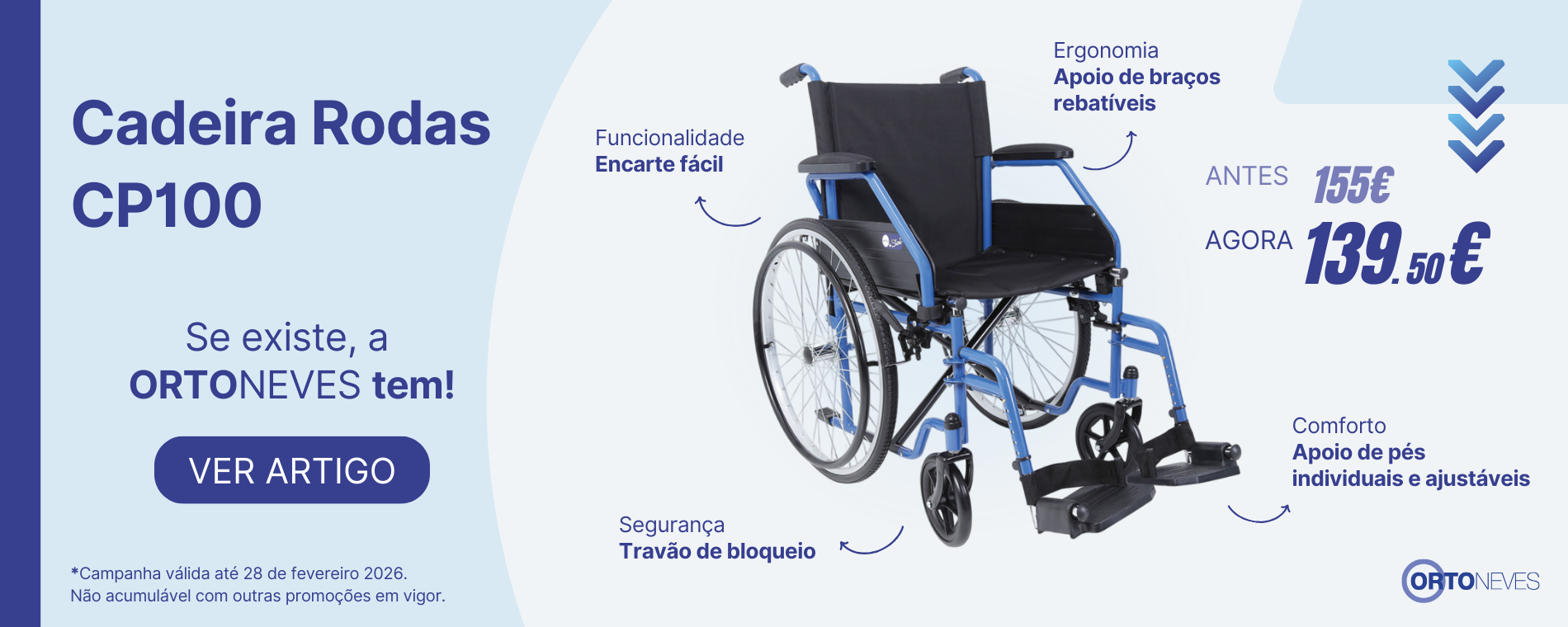 10% Desconto - Cadeira Manual CP100