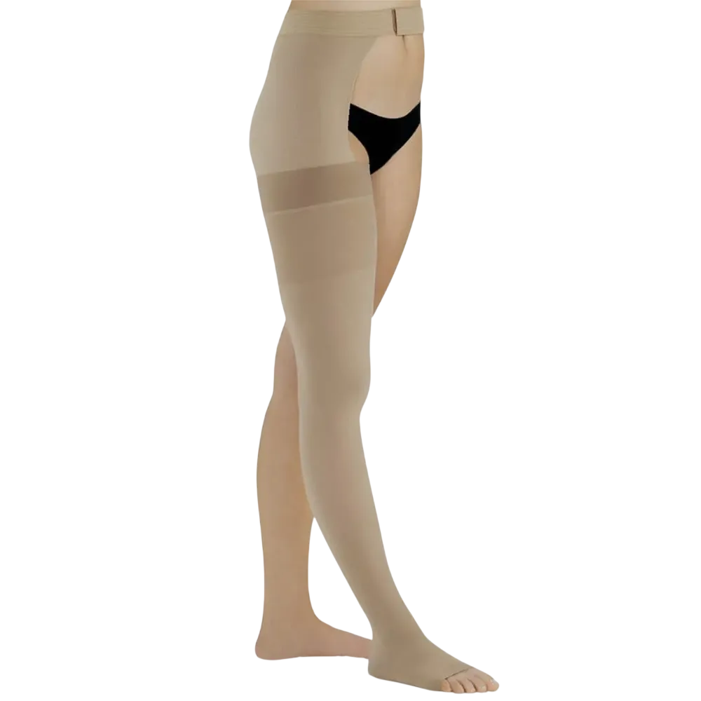 Meia Elástica AG com Cinto Juzo Soft (VI, ESQUERDO, PE ABERTO)