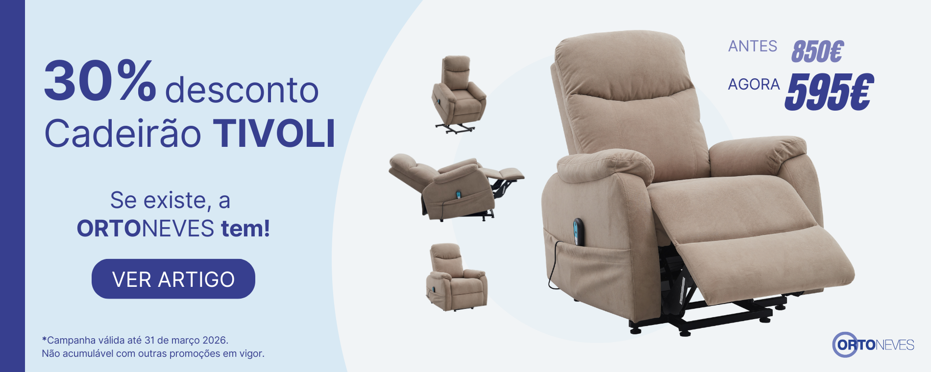 30% Desconto Cadeirão Elétrico Tivoli