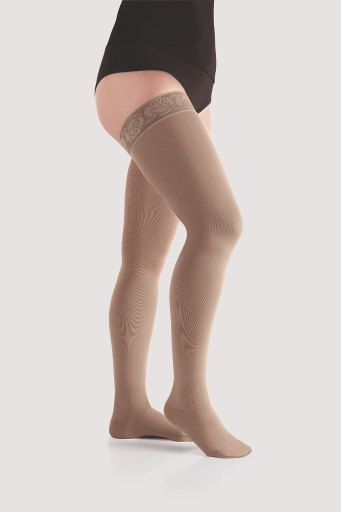 Meia Elástica Juzo Move AG - Silicone Balance (Pé Fechado) (VI BL, CURTO, PE FECHADA)