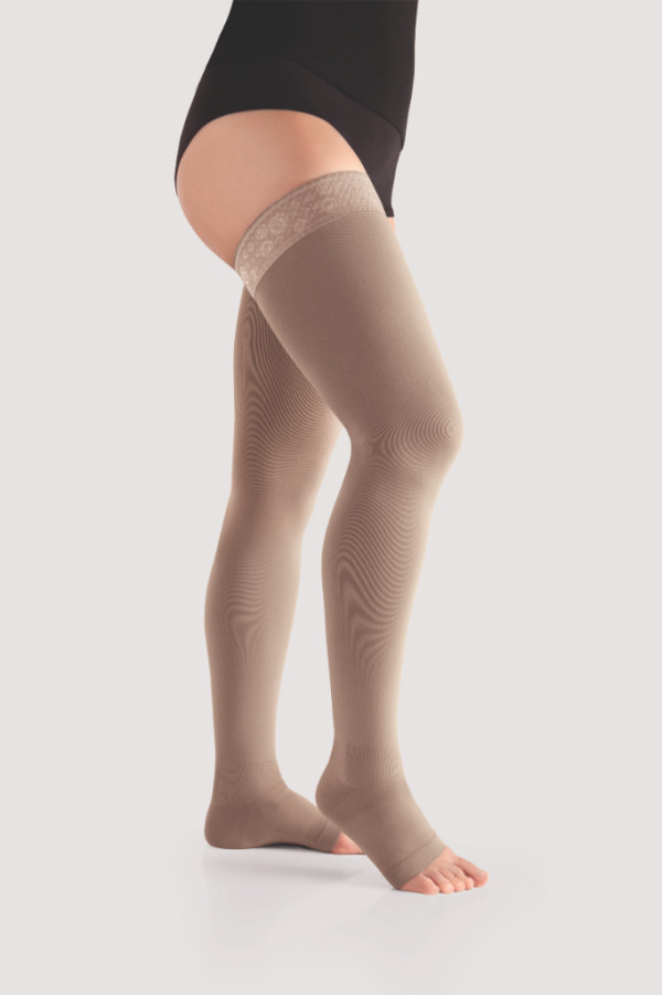 Meia Elástica Juzo Move AG - Silicone Balance (Pé Aberto) (V, CURTO, PE ABERTO)