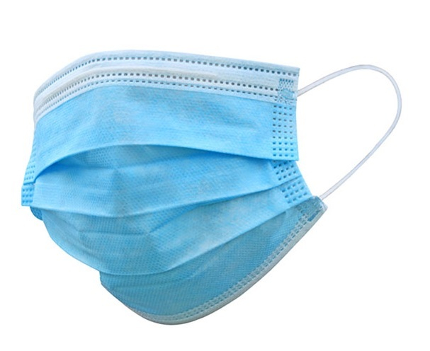 Mascara cirurgica em PP azul c/elasticos ref.3210 cx50