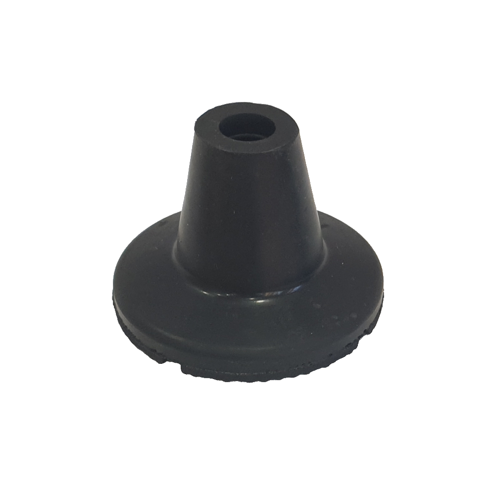 Ponteira borracha preta, piso molhado