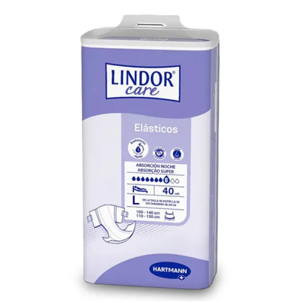 LINDOR - Fralda SUPER NOITE T. Grande x40uni.