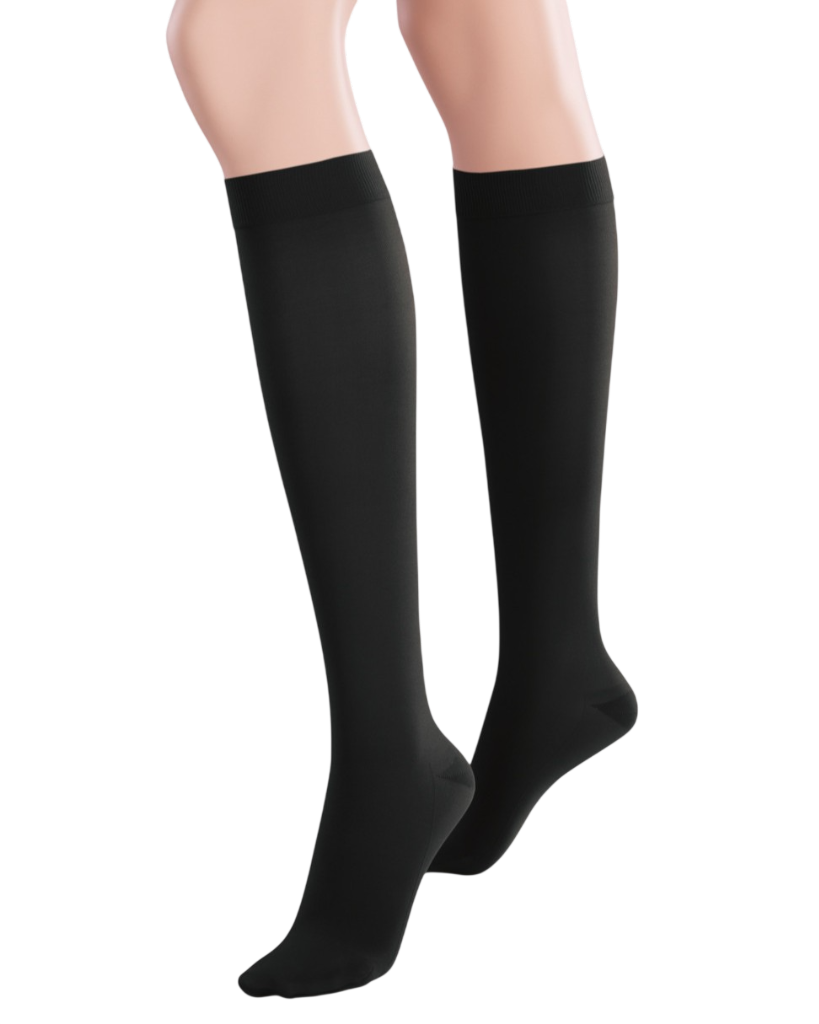 Meia Elástica Até ao Joelho JUZO Inspiration 2702 Preta (PRETO, PE FECHADA, IV)